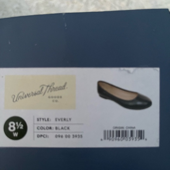 NEW universal thread black flats size 8 1/2 - Picture 7 of 9